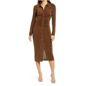 Good American Good Touch Button Front Midi 3XL